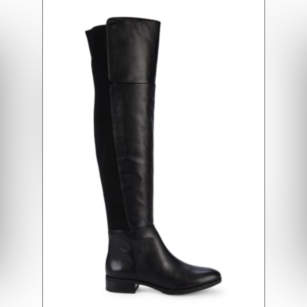 Over knee leather boots